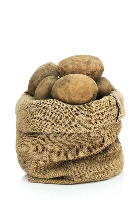 
Free mulch for your spuds? Shredded leaves or grass clippings will get the job done.
